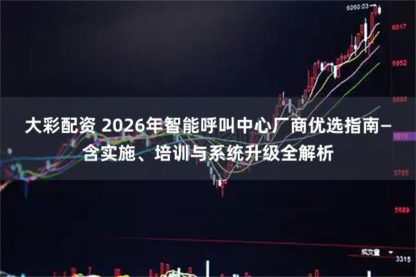 大彩配资 2026年智能呼叫中心厂商优选指南—含实施、培训与系统升级全解析